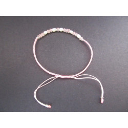 Bracelet Lucky en perle et quartz rose