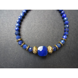 bracelet en lapis lazuli naturel