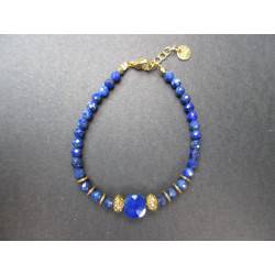 bracelet en pierre naturelle de lapis lazuli