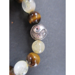 bracelet avec perle yin yang