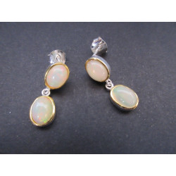 Boucles d'oreilles en opale